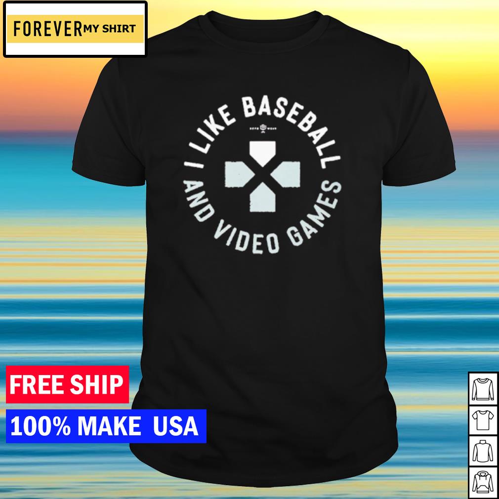 Rotowear I Like Baseball And Video Game Shirt