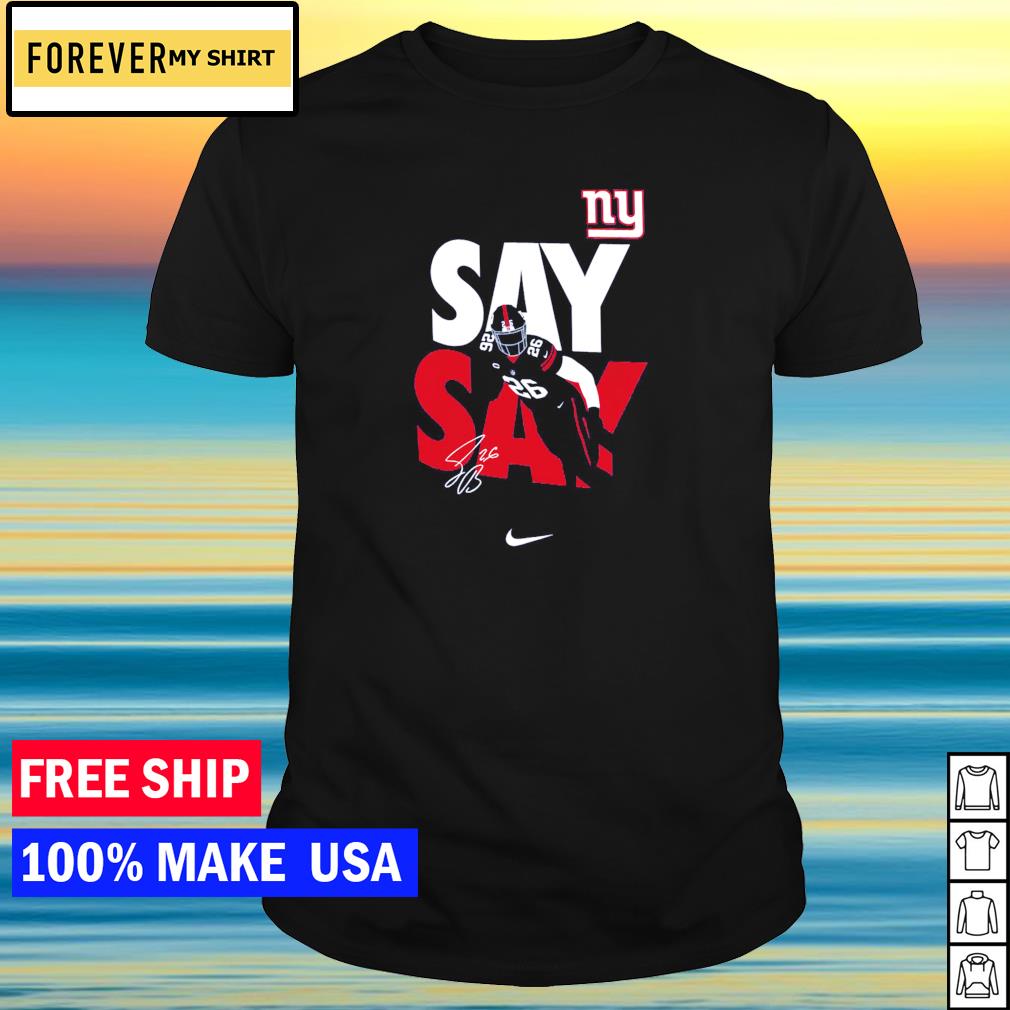 Saquon Barkley New York Giants say say signature shirt, hoodie, sweater,  long sleeve and tank top