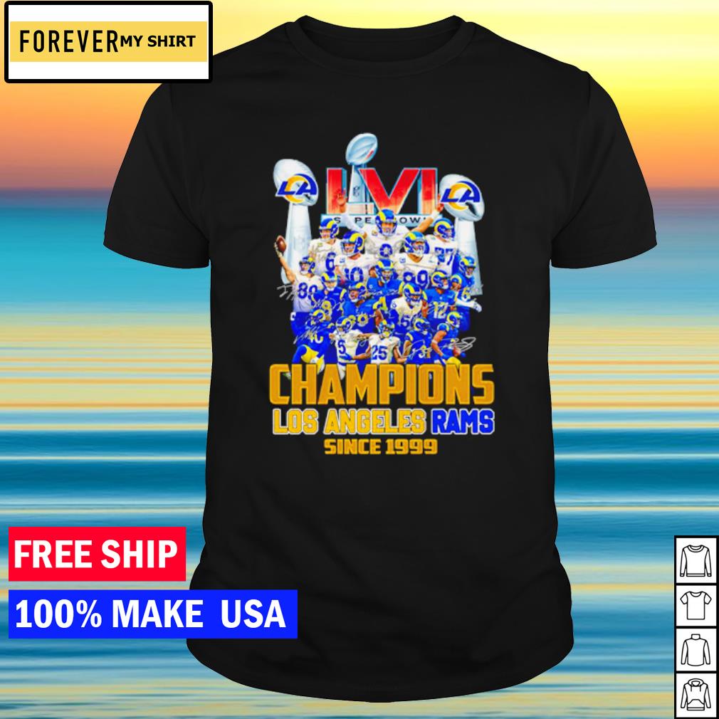 Los Angeles Rams Super Bowl Lvi Champions 2022 Signatures Shirt