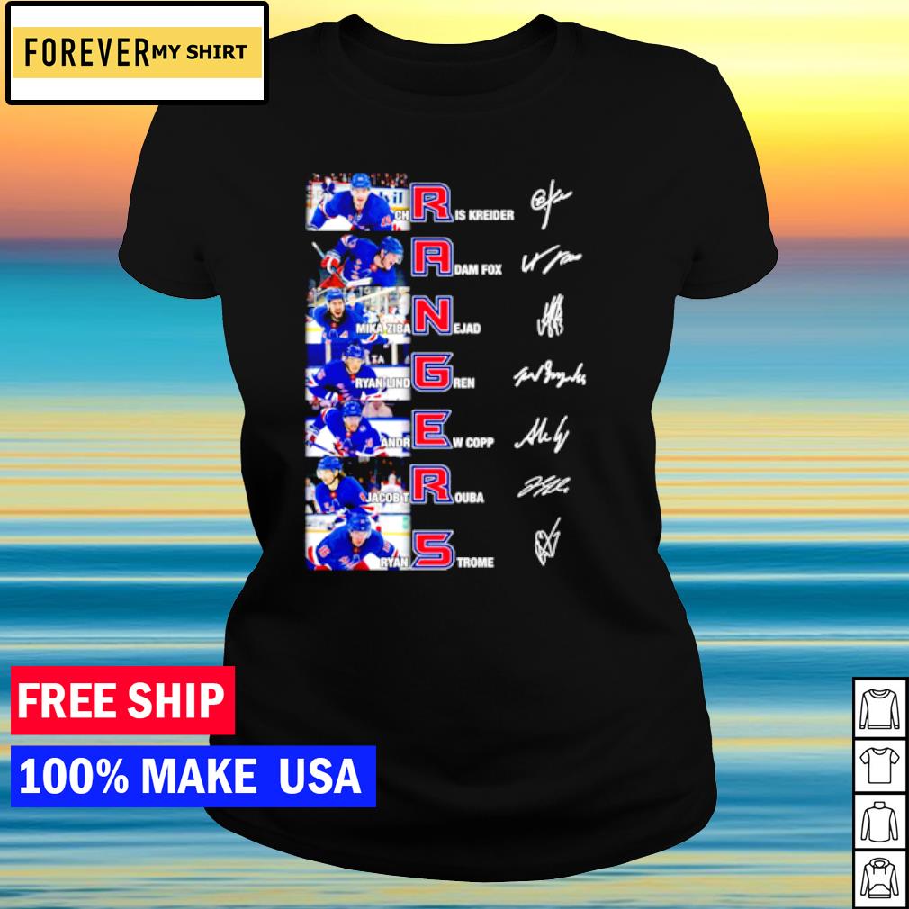 New York Rangers Mika Zibanejad and Chris Kreider | Active T-Shirt