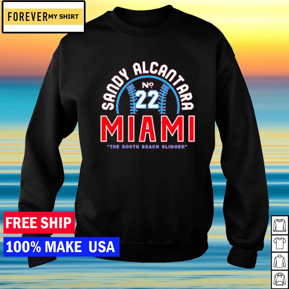 Sandy Alcantara Miami The South Beach Slinger Shirt - Yesweli