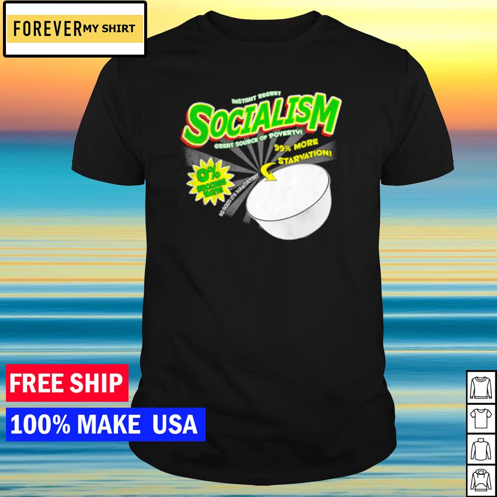Awesome socialism great source of poverty cereal box shirt