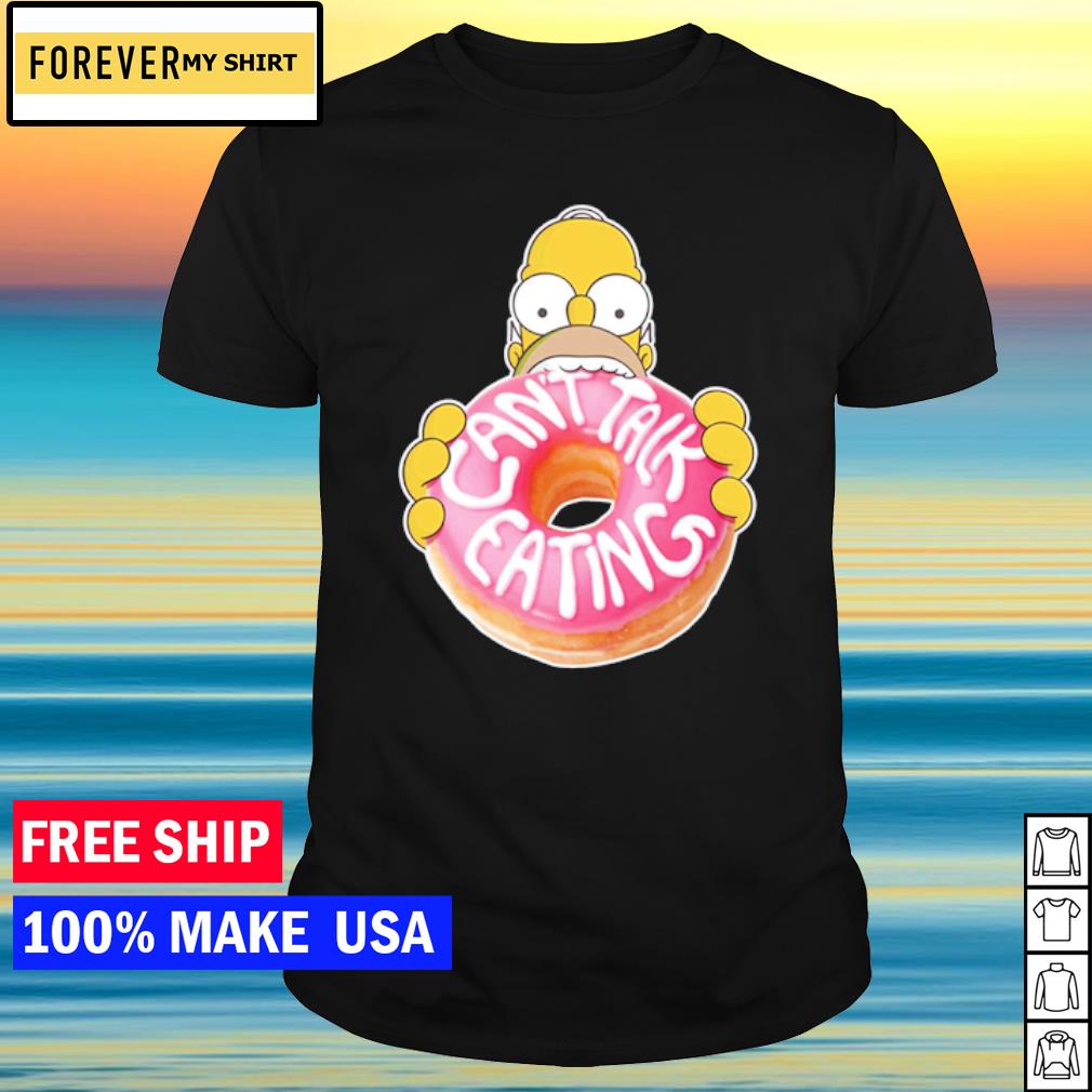 Awesome the Simpsons homer can't talk eating shirt