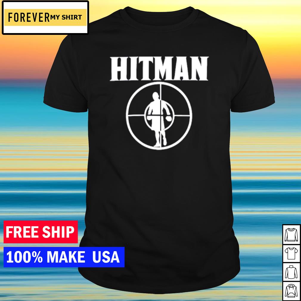 Funny slim Albaher Hitman logo shirt