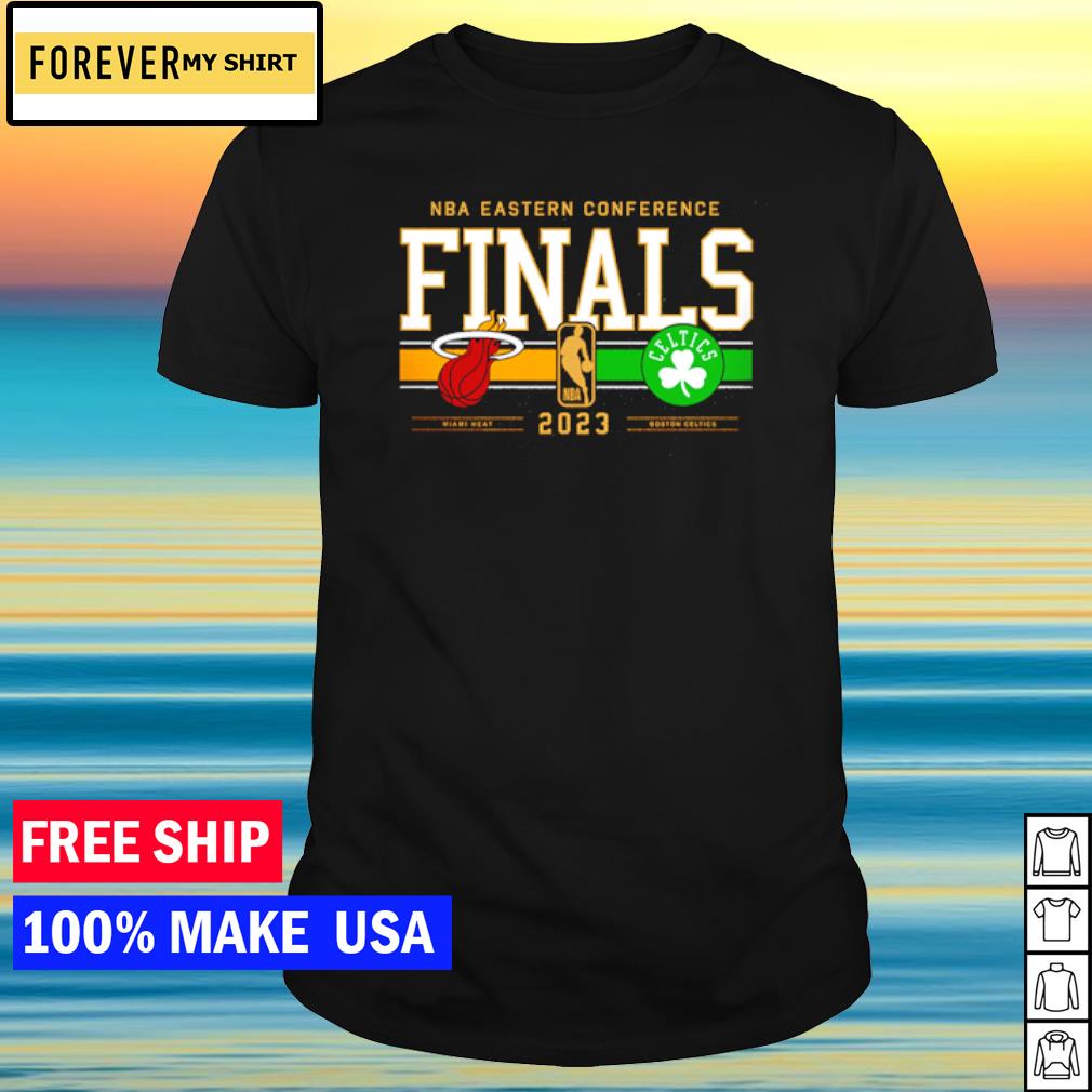 Original boston Celtics vs. Miami Heat 2023 NBA Eastern Conference Finals Matchup Tri-Blend shirt