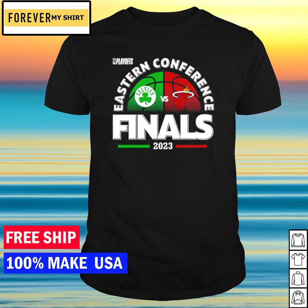 Original boston Celtics vs. Miami Heat 2023 Western Conference Finals Matchup shirt