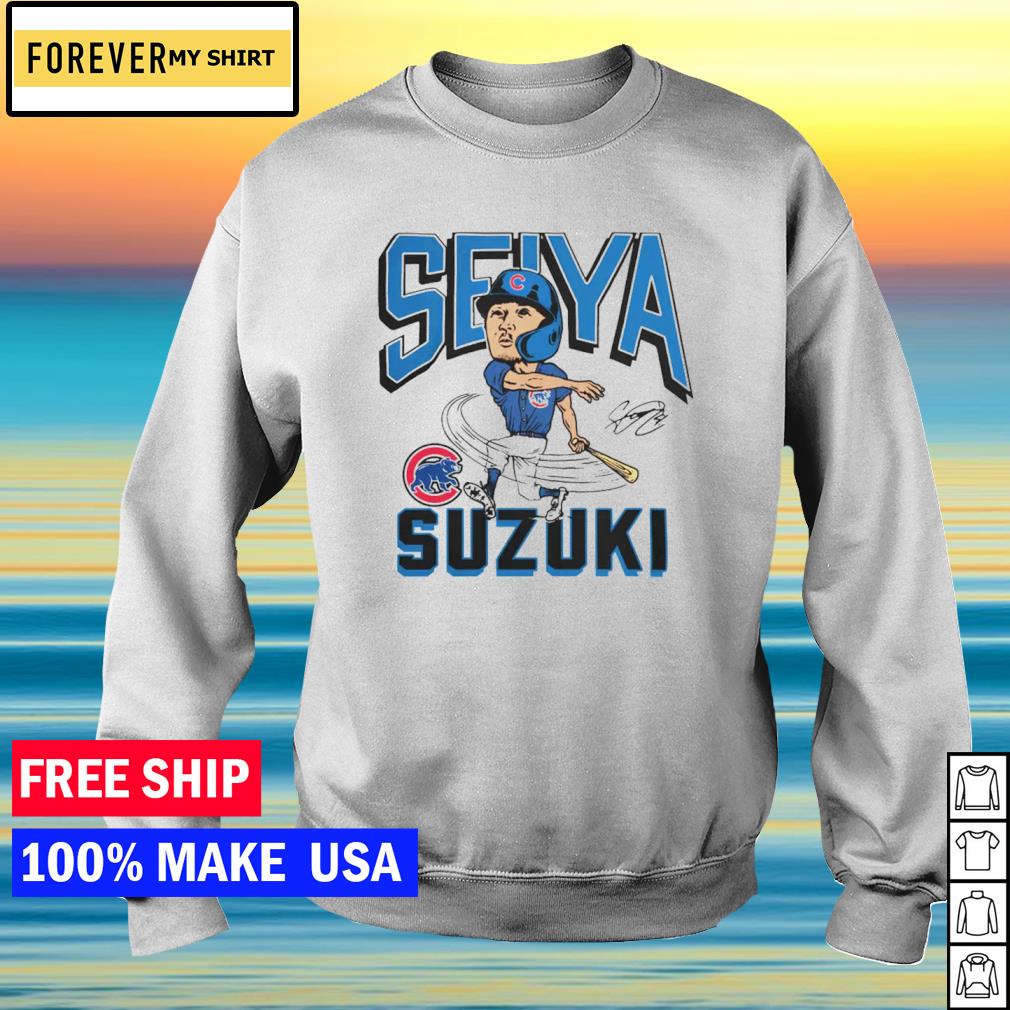 Chicago Cubs Seiya Suzuki Hit The Ball Signature Shirt - High-Quality  Printed Brand