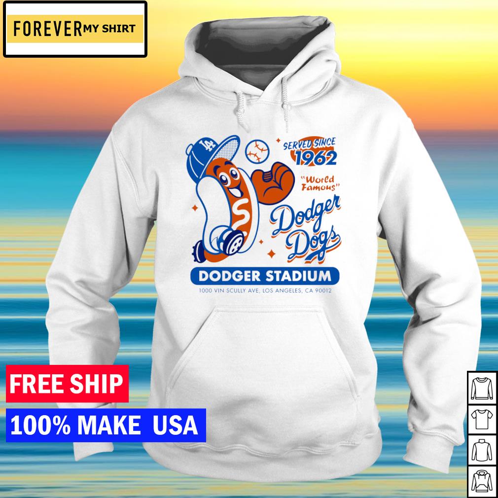 Hottertees Dodger Dogs Since 1962 Baseball Sweatshirt