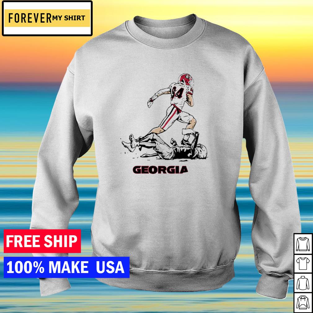 Georgia Football Ladd McConkey Superstar Pose Tee Shirt Hoodie