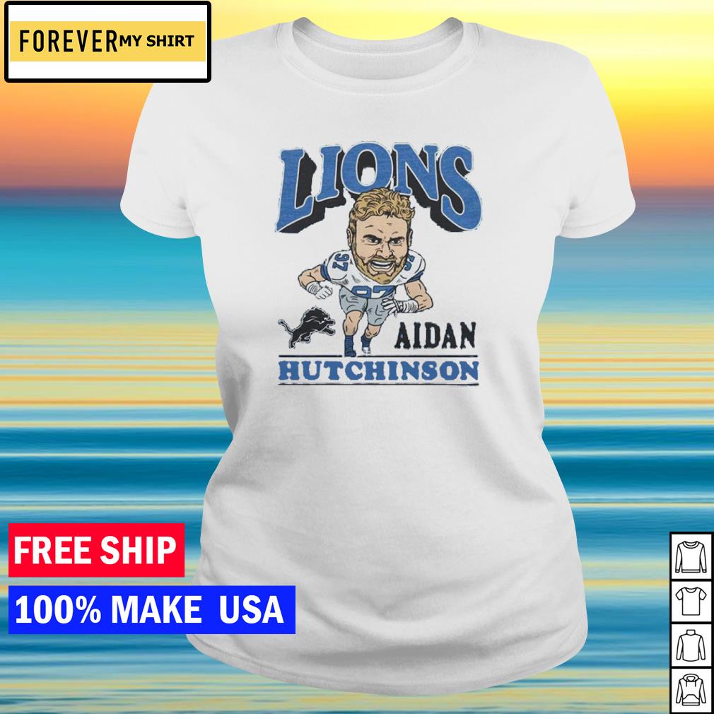 Aidan Hutchinson Caricature Detroit Football Fan T Shirt