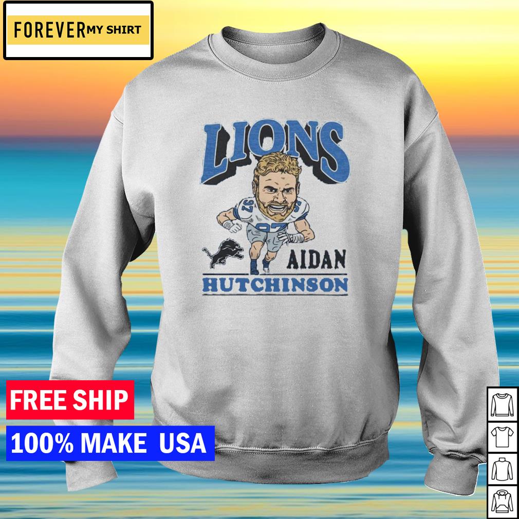 Detroit Lions Aidan Hutchinson caricature shirt, hoodie, sweater and v-neck  t-shirt