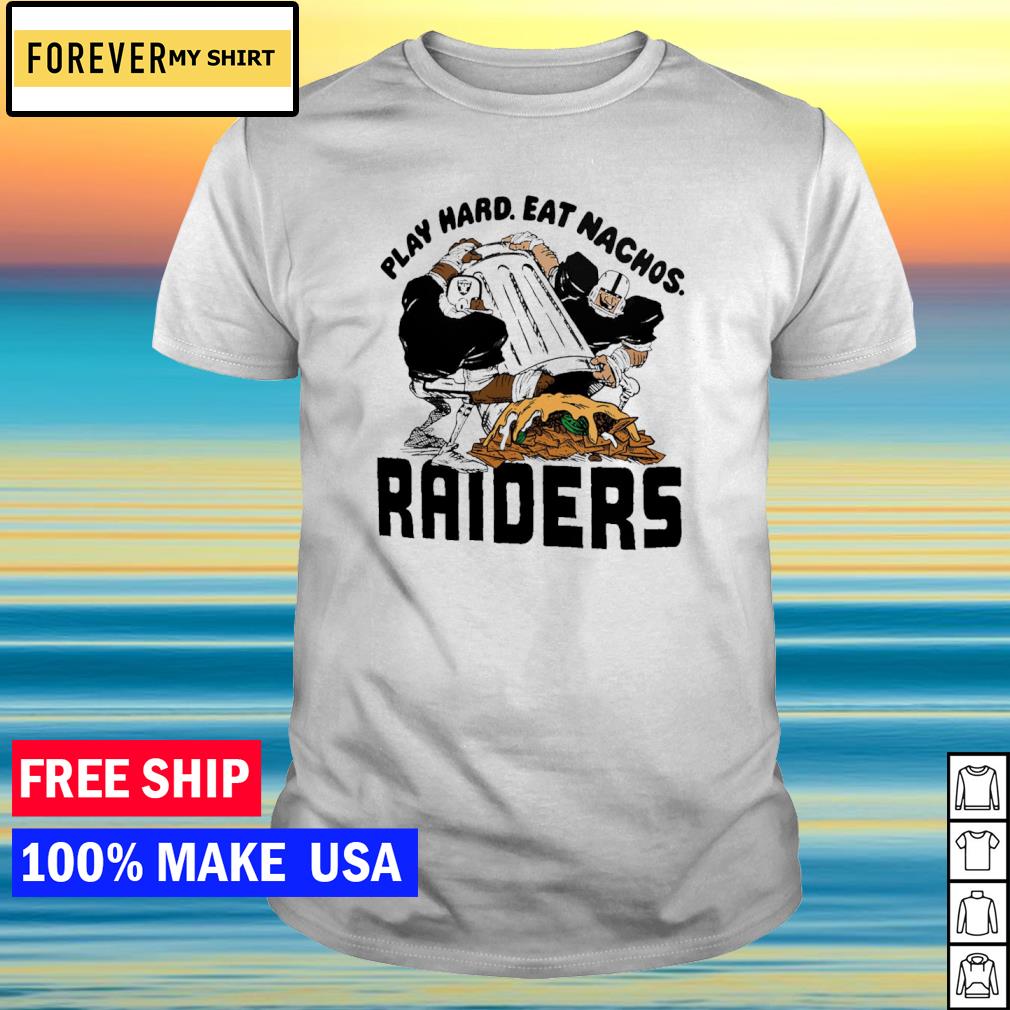 NFL x Flavortown Las Vegas Raiders T-Shirt from Homage. | Officially Licensed Vintage NFL Apparel from Homage Pro Shop.