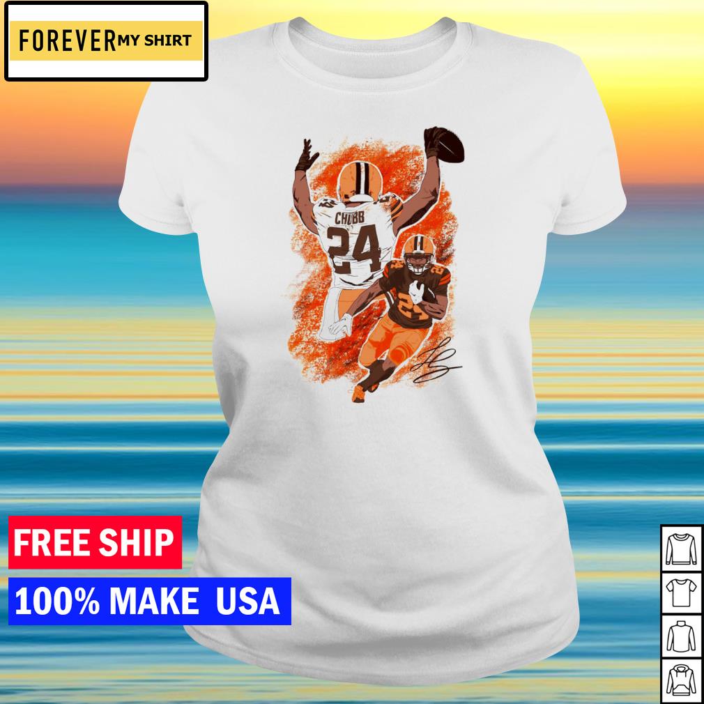 Nick Chubb Cleveland Browns signature poster shirt, hoodie, sweater and  v-neck t-shirt