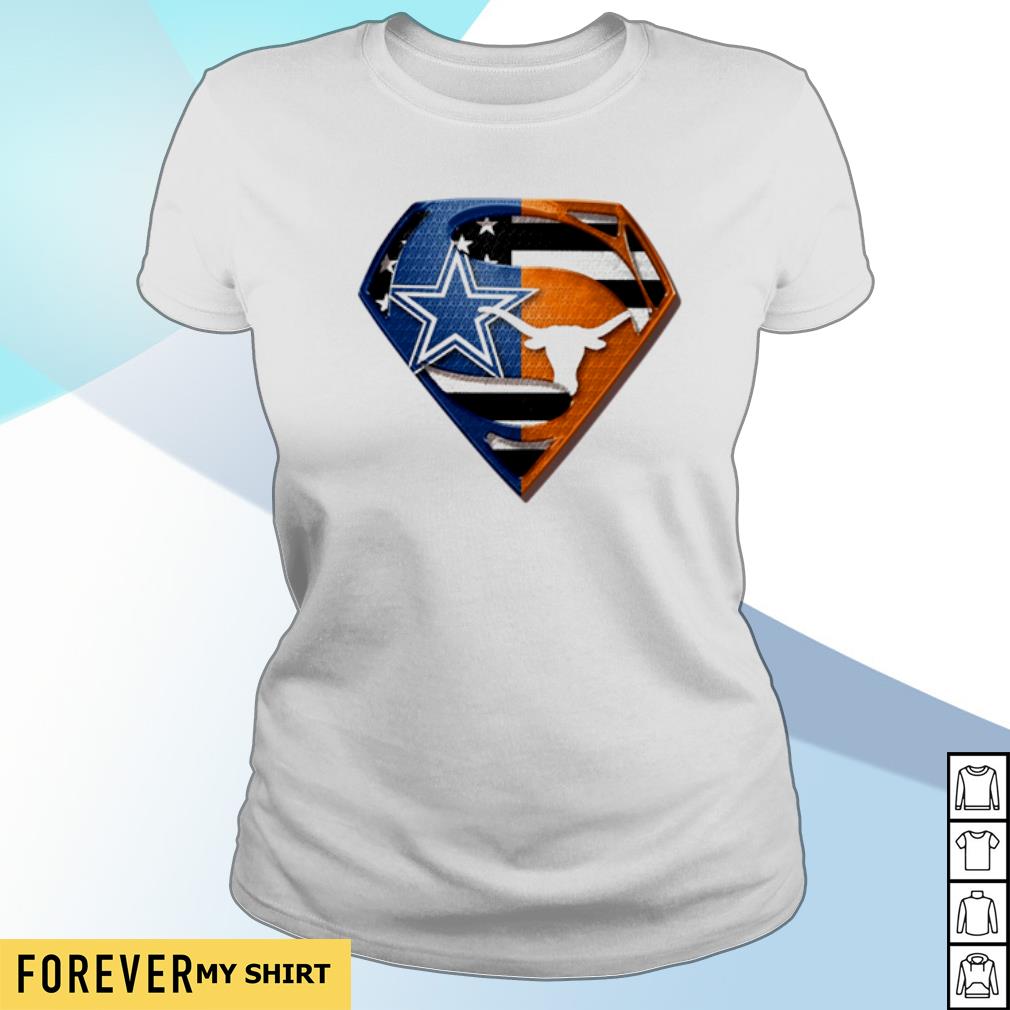 Superman Dallas Cowboys And Texas Longhorns shirt, sweater, hoodie