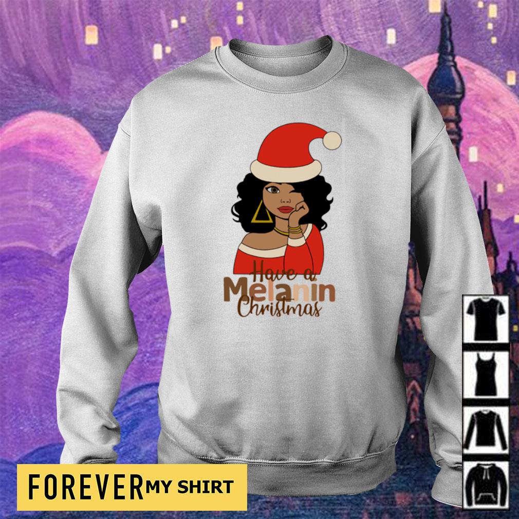 melanin christmas shirts